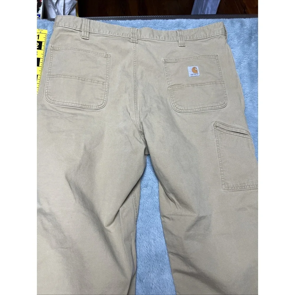 Carhartt Relaxed Fit Pants Men's 42x32 Utility Skater Streetwear Khaki Hip Hop - Picture 9 of 16